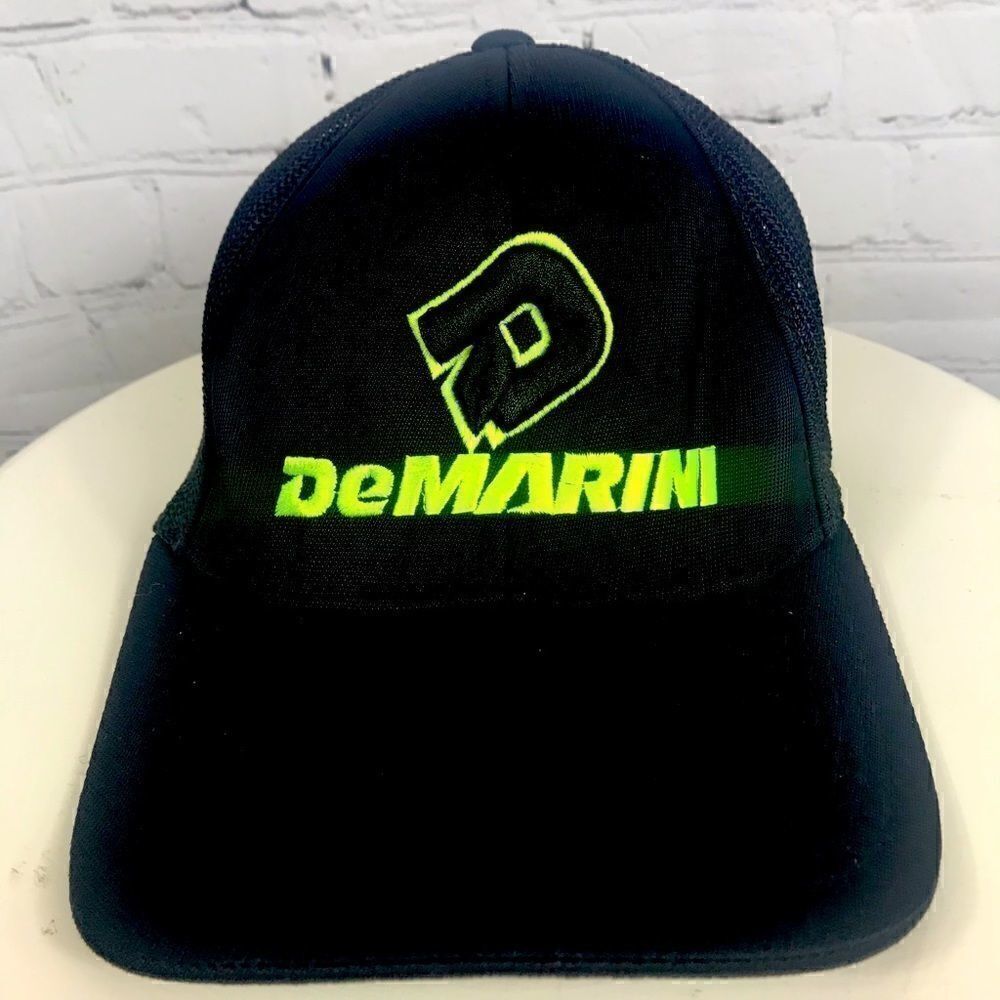 DeMarini 3D NWOT Hat Size sm-med Black Neon Yellow Baseball